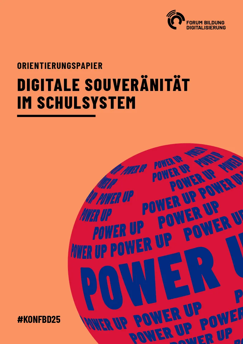 Cover des Orientierungspapiers &quot;Digitale Souveränität im Schulsystem&quot;