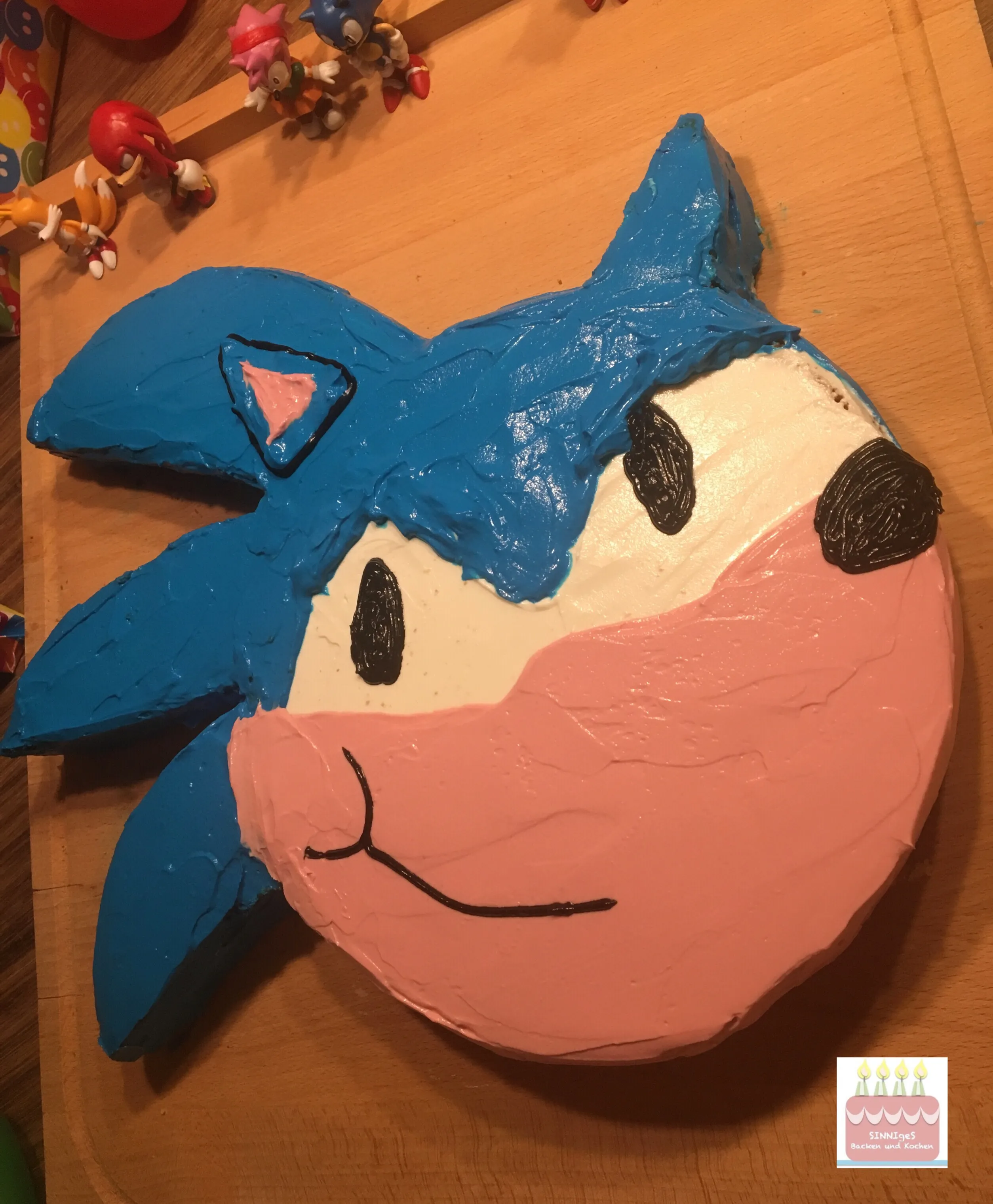 Creme für den Sonic Kuchen vorbereiten