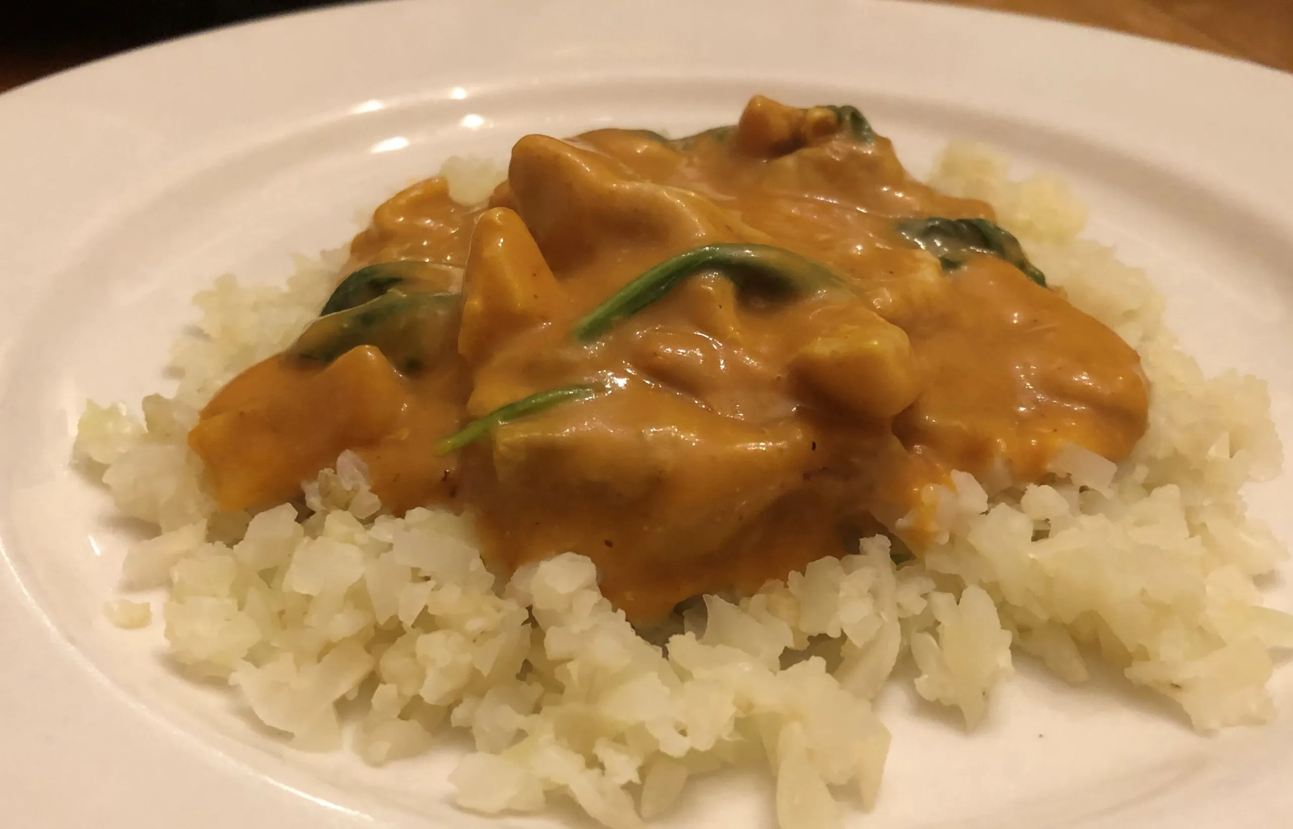 Curry Geschnetzeltes mit Reis