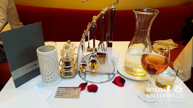 Das Dinner auf der AROSA