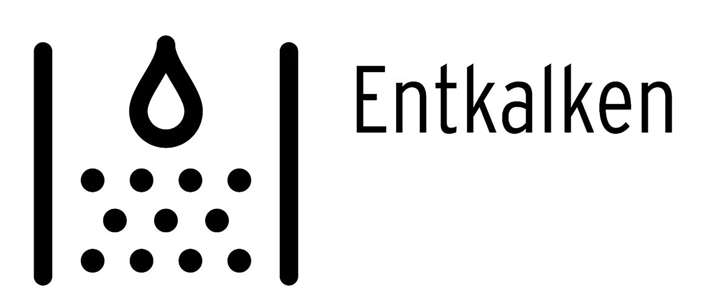 Das Display eines Tchibo Kaffeevollautomaten zeigt den Entkalkungshinweis 'ENTKALKEN' an, um den Nutzer auf die notwendige Wartung der Tchibo Maschine aufmerksam zu machen.