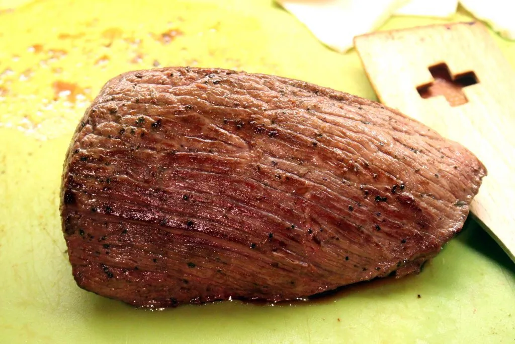 Das fertig gebackene Rinderfilet