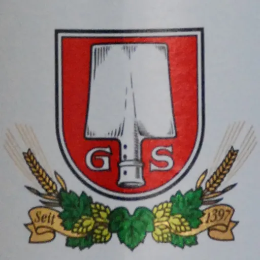 Das historische Spaten-Logo von 1884, ein Symbol für lange Brautradition und Qualität.