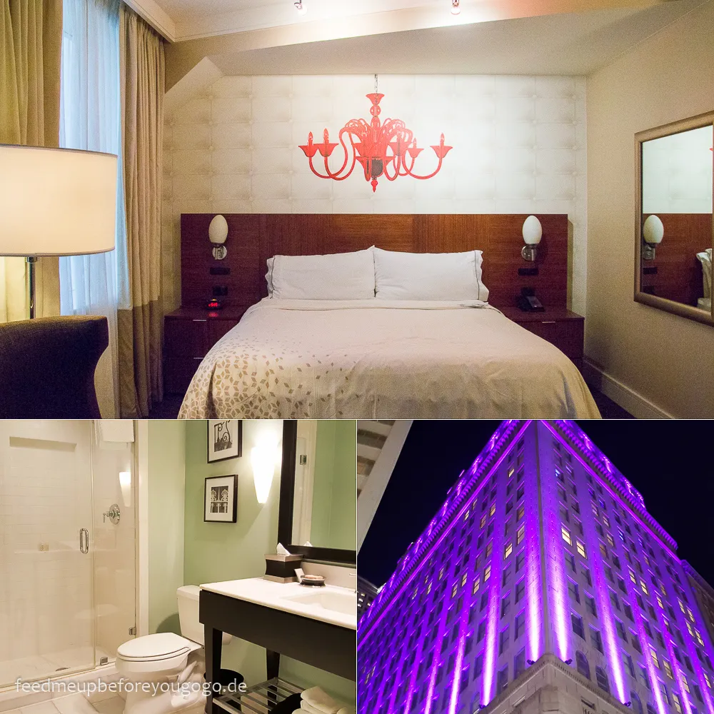 Das Hotel Renaissance Pere Marquette in New Orleans, ein stilvolles Boutique-Hotel, das eine komfortable Unterkunft bietet.