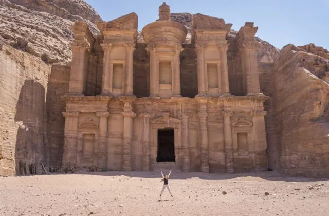 Das Kloster Ad Deir in der Felsenstadt Petra, Jordanien
