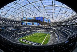 Das SoFi Stadium in Inglewood, USA, ein hochmodernes Stadion für die WM 2026