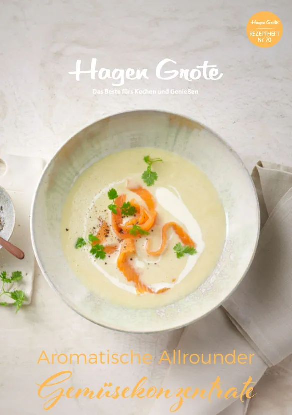 Deckblatt eines digitalen Rezepthefts mit Fokus auf Gemüserezepte und gesunde Küche