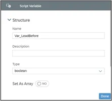 Definition neuer Variablen in der SAC Analytic Application