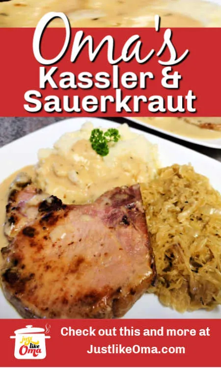 Deftige Kassler Koteletts mit aromatischem Sauerkraut, einfach und lecker.