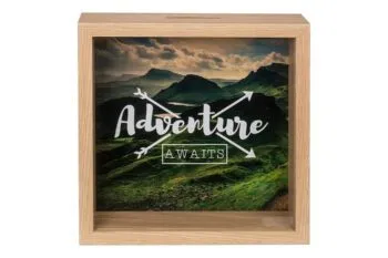Dekorative Bilderrahmen-Spardose, ideal für Reisekassen und Erinnerungen
