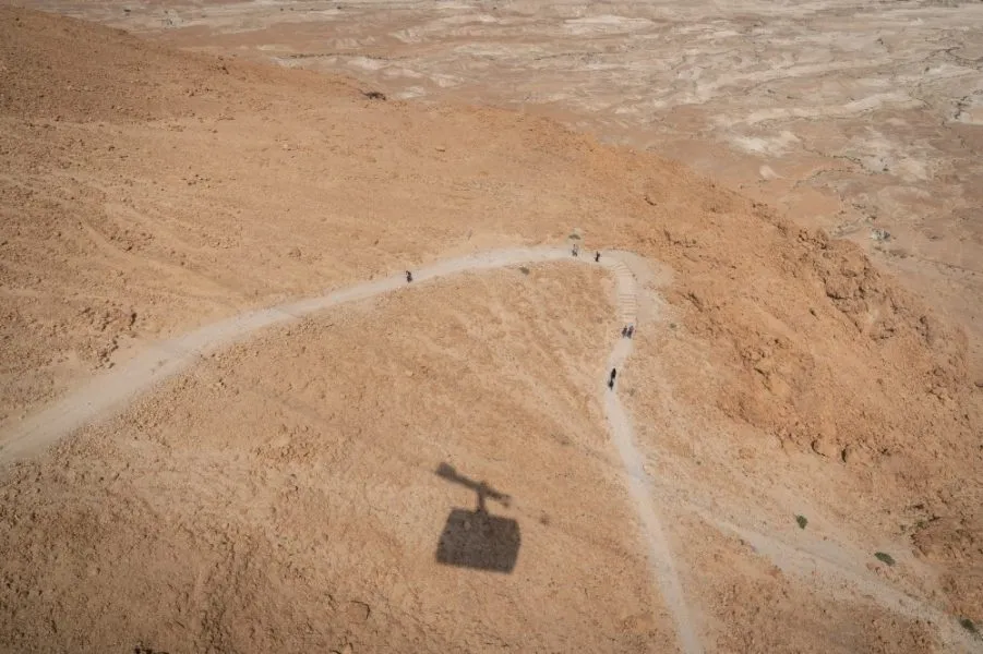 Der Schlangenpfad, ein historischer Fußweg zur Festung Masada.