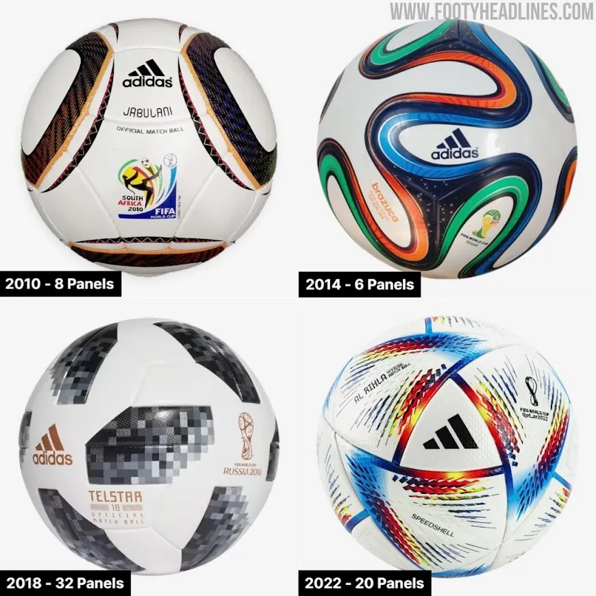 Detailansicht des Adidas Trionda WM-Balls 2026, die das Zusammenspiel der Farben und Muster zeigt.