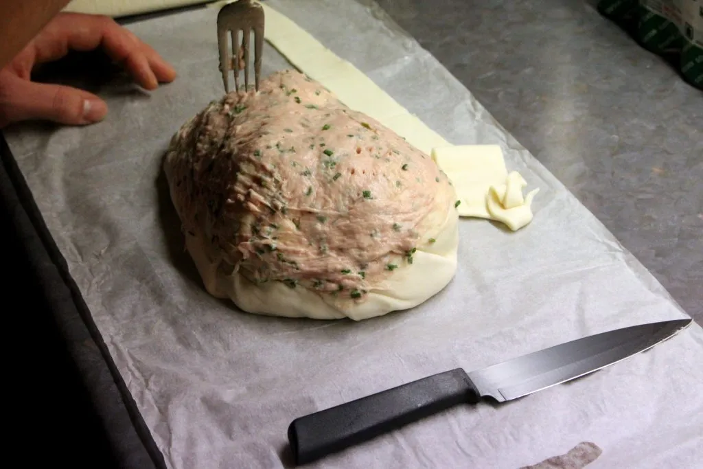 Detailaufnahme der Brätfüllung