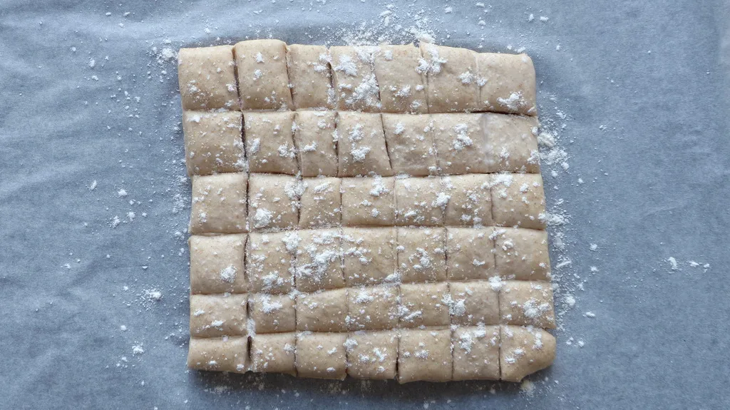 Detailaufnahme von gebackenem Fonduebrot