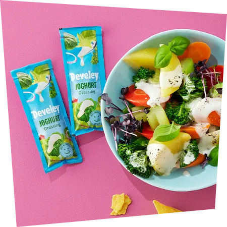 Develey Joghurt Dressing 25 ml Portionsbeutel Salatbowl