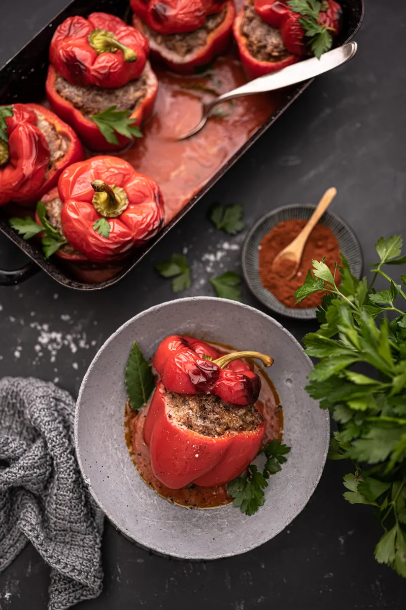 Die besten Schmorgerichte Gefuellte Paprika trickytine