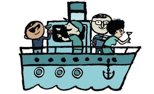 Die Dominsel in Wrocław, Polen, mit der Oder im Vordergrund