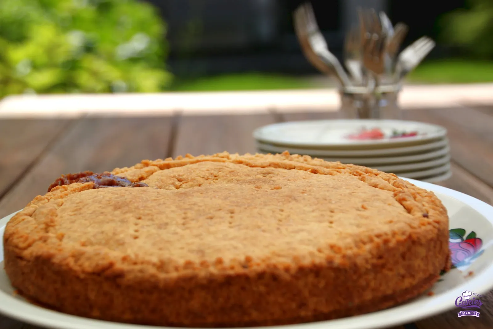 Die fertige Engadiner Nusstorte