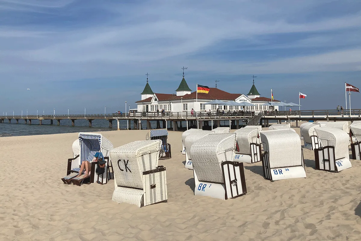Die Seebrücke in Ahlbeck ist eine der bekanntesten Sehenswürdigkeiten auf Usedom