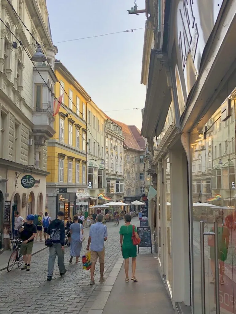 Die Sporgasse in der Grazer Altstadt
