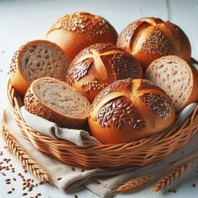 Dinkelvollkornbrötchen frisch gebacken