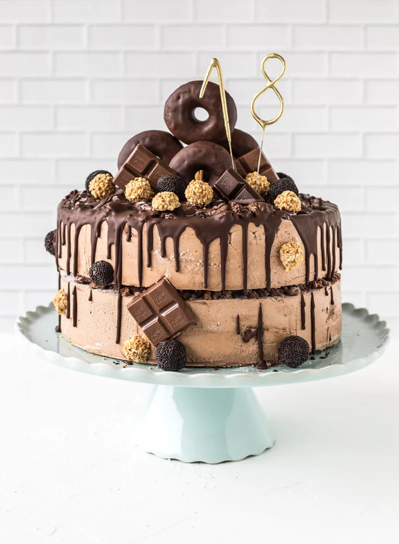 Donut-Torte zum 18.Geburtstag