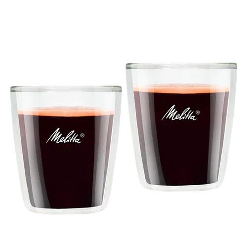 Doppelwandige Melitta Espresso-Gläser (2er-Set), halten den Espresso länger heiß, jetzt im Outlet.