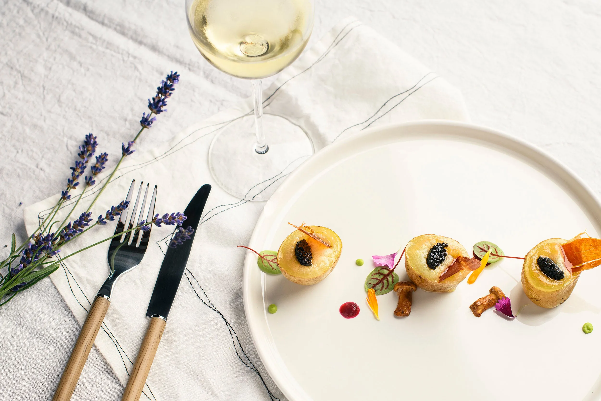 Drei elegante Häppchen von Marie Robert, Köchin des Jahres