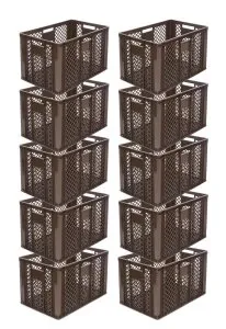 Effiziente Logistik: Set von Bäckerboxen für den Großhandel