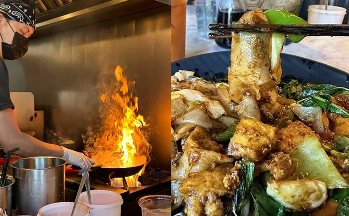 Ein Blick in die geschäftige Küche