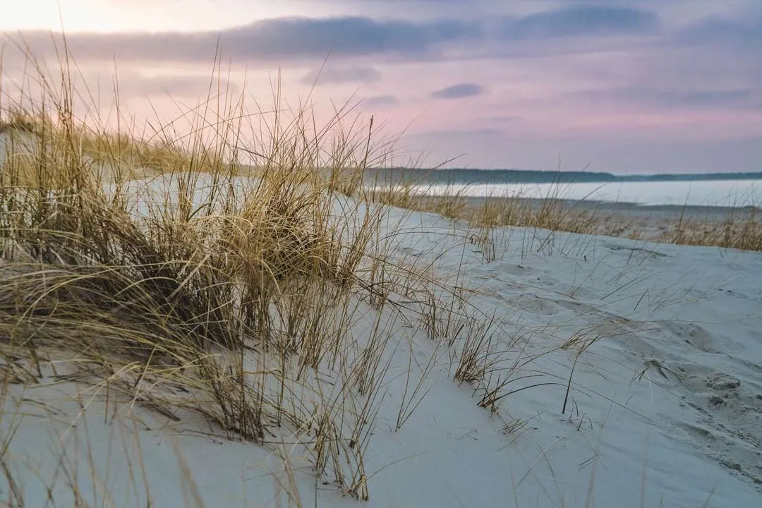Ein malerischer Strand an der Ostsee in Europa, ideal für Familien und Entspannung.