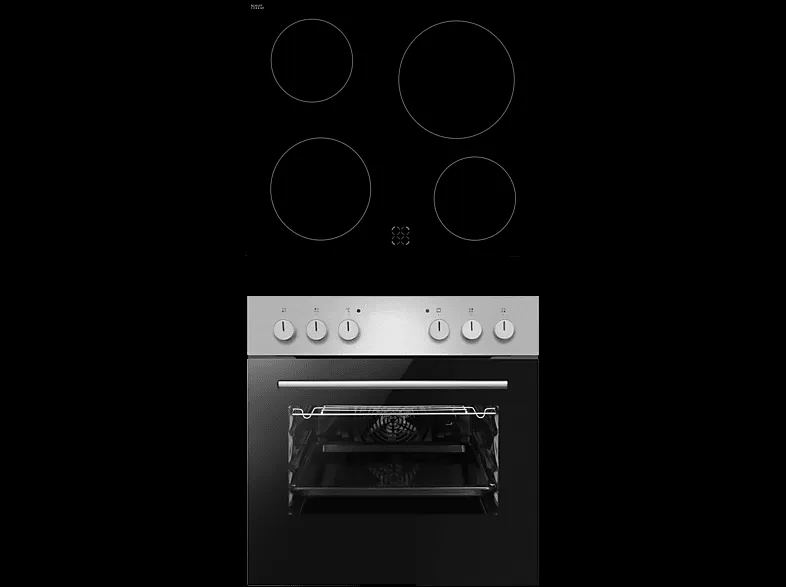 Ein modernes OK. Einbauherdset mit Cerankochfeld und Backofen für eine effiziente Küchenausstattung.