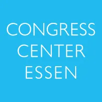 Ein stilisiertes Logo eines Kongresszentrums, das die Bedeutung Essens als Treffpunkt für vielfältige Themen, auch kulinarische, unterstreicht.