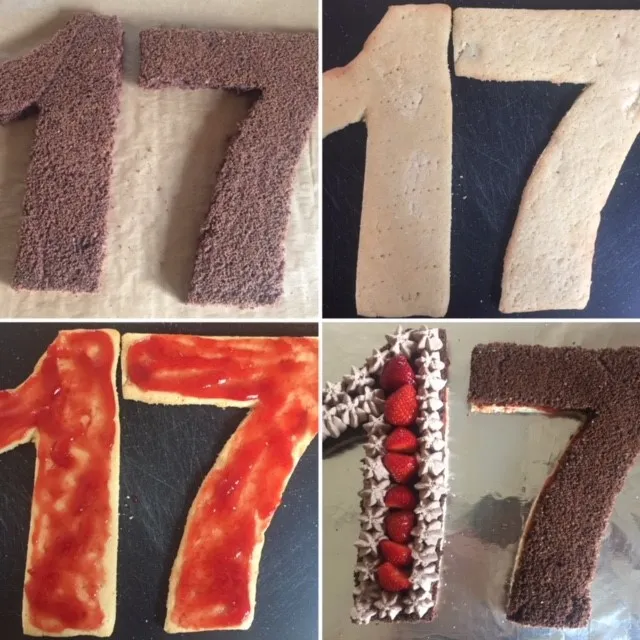 Eine bunte Collage verschiedener Numbers Cakes, die die Vielseitigkeit des Konzepts zeigt.