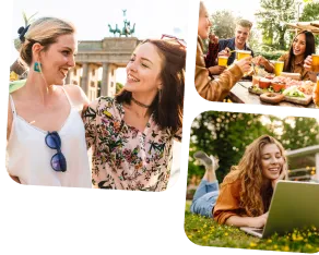 Eine Currywurst mit Pommes Frites auf einem Pappteller