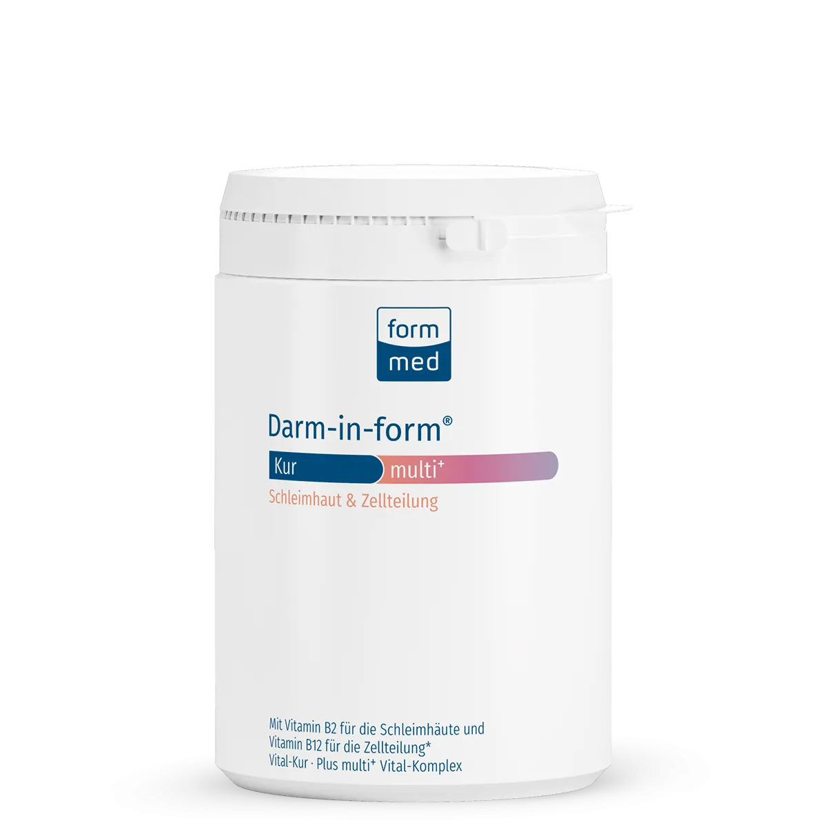 Eine Nahaufnahme von weißem Pulver, das in ein Glas Wasser eingerührt wird, um die Einnahme eines Nahrungsergänzungsmittels zur Darmreinigung zu veranschaulichen.