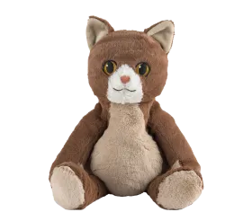 Eine Warmies® Katze sitzend, stellvertretend für die Präsenz von Katzen in deutschen Heimen.