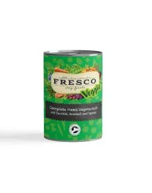 Eine weitere Dose Futter mit Zucchini, Brokkoli und Spinat für Hunde