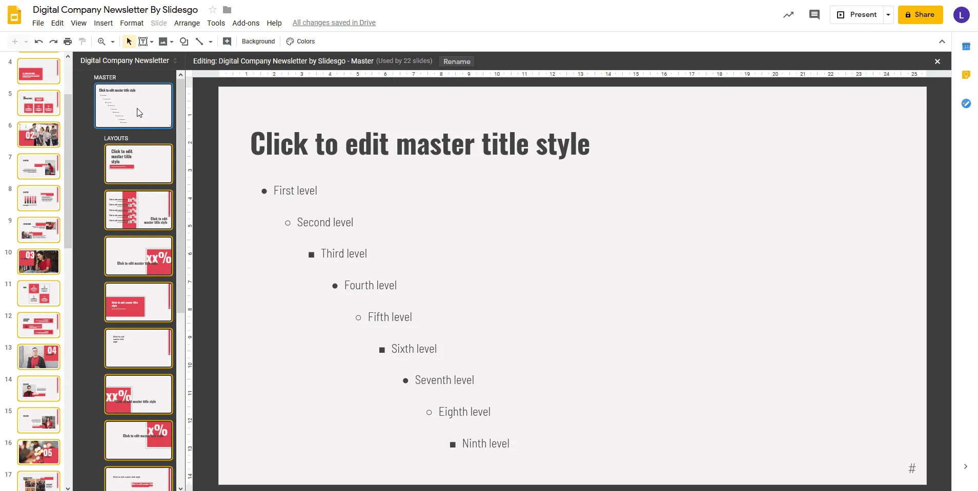 Einfügen eines Textfeld-Platzhalters auf der Haupt-Masterfolie