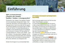 Einleitungsseite einer Publikation mit BMBF-FONA Förderhinweis