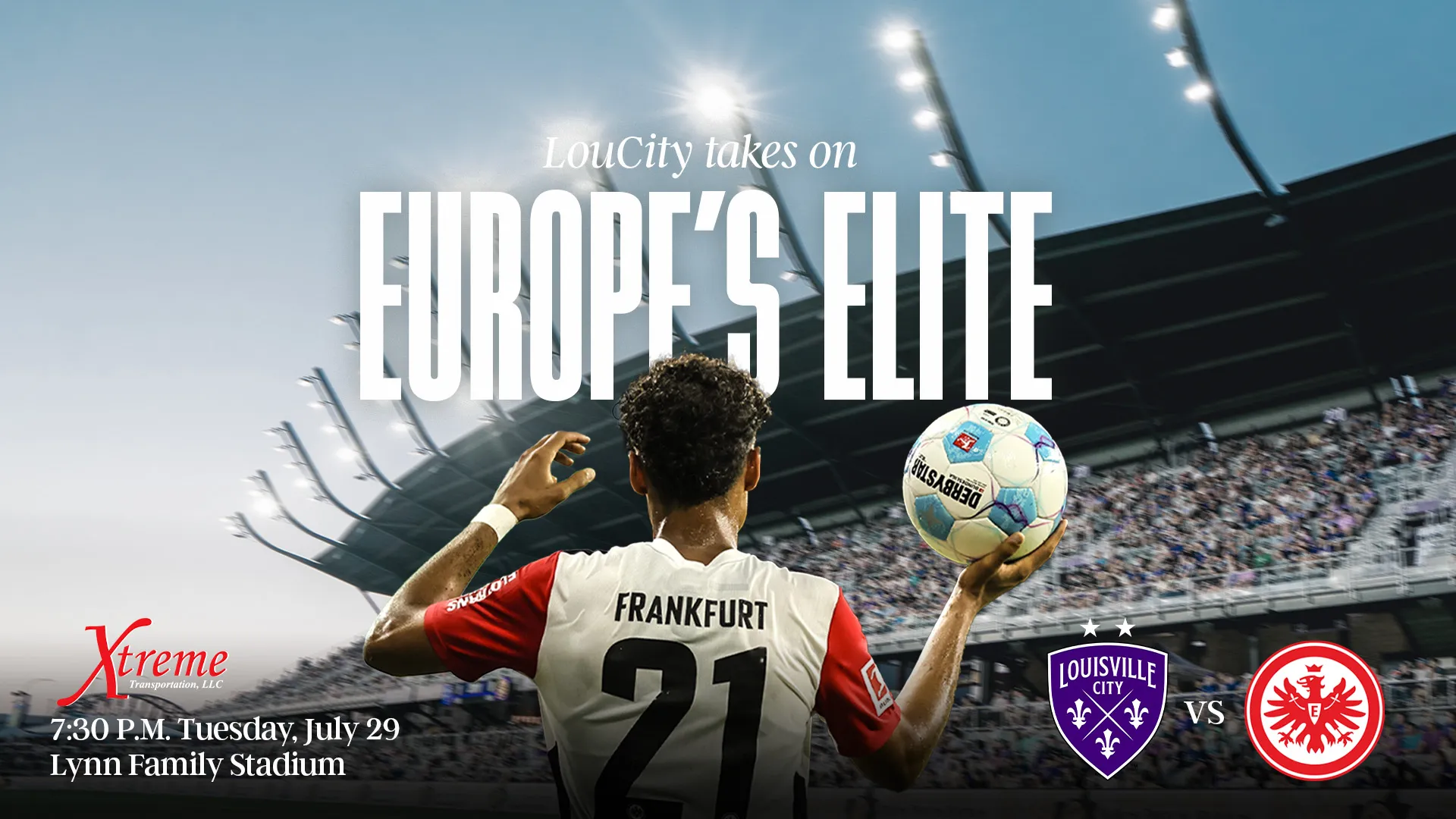 Eintracht Frankfurt Spieler in einem dynamischen Fußballspiel, ein Highlight für jeden, der Eintracht Frankfurt Tickets sucht und die deutsche Fußballkultur erleben möchte.