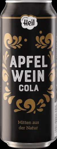 Einzelne Dose Apfelwein Cola von Heil, ein typisches hessisches Mischgetränk