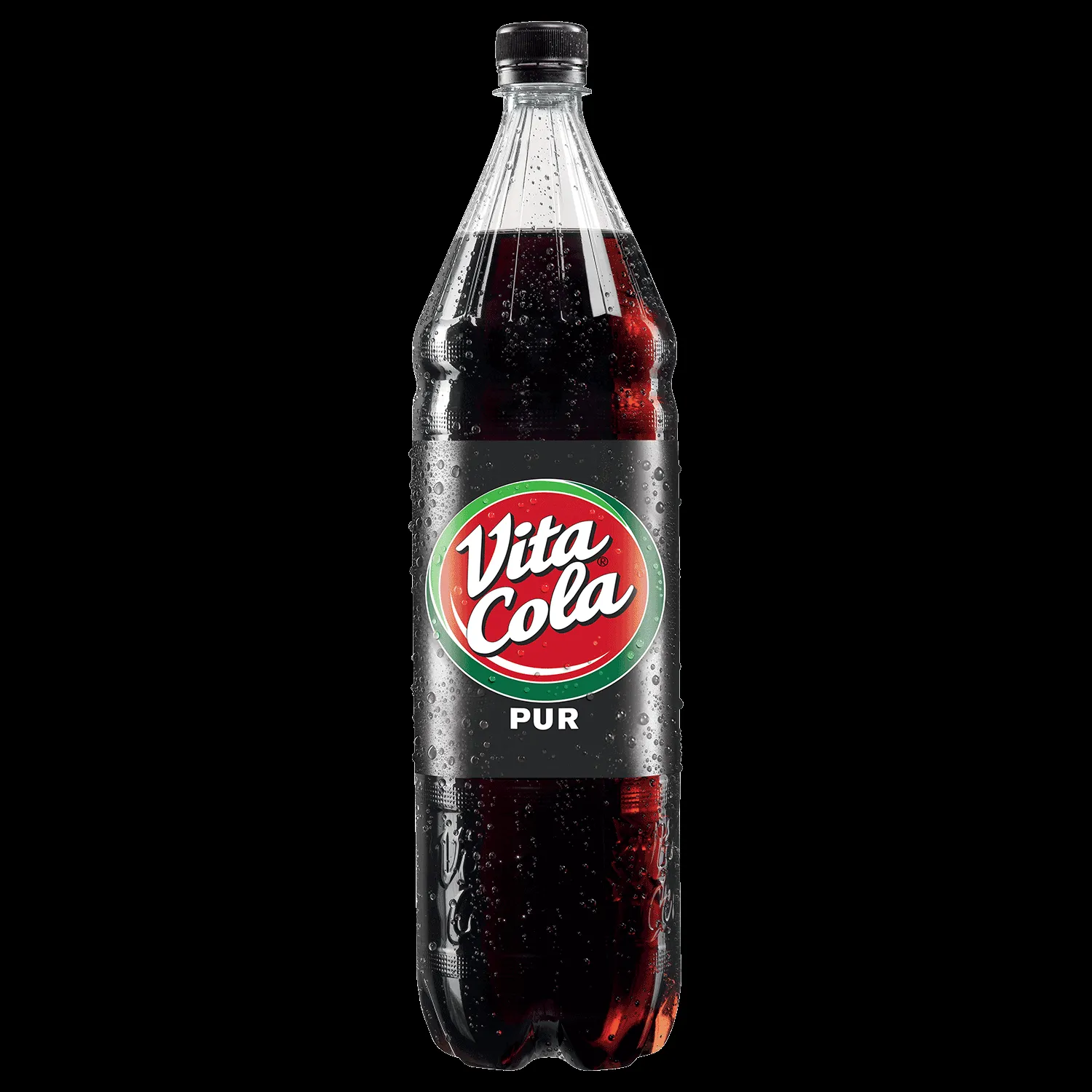 Einzelne Vita Cola Pur 1,5 Liter PET-Flasche, oft in deutschen Supermärkten zu finden