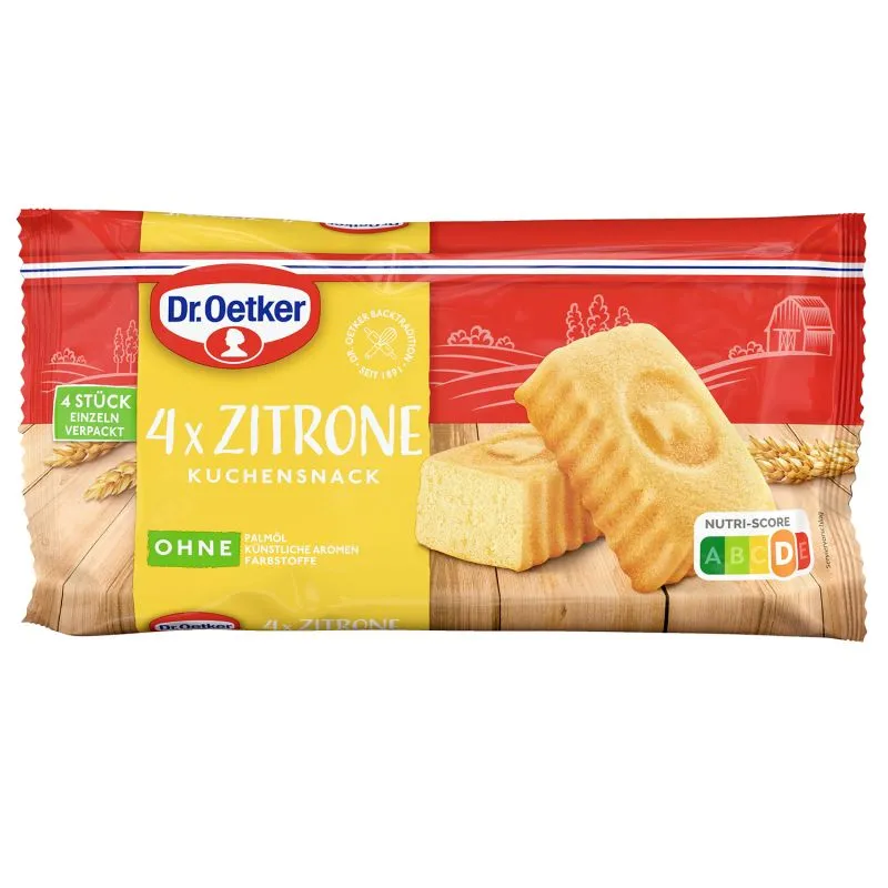 Einzelner Fertiger Kuchensnack Zitrone von Dr. Oetker