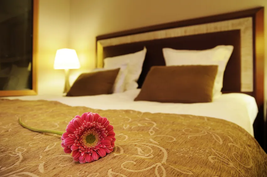 Elegante Hotellobby eines 100% empfohlenen Top-Hotels für den besten billigweg Urlaub