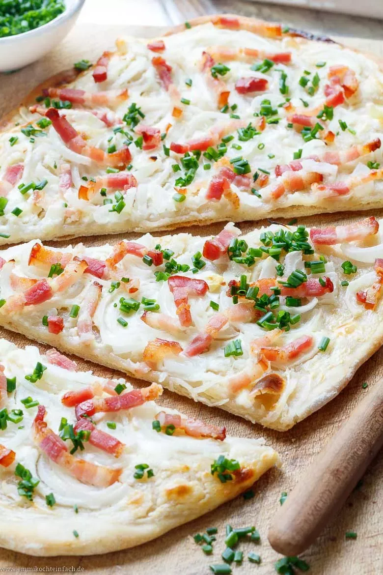 Elsässer Flammkuchen Rezept - einfach selber machen