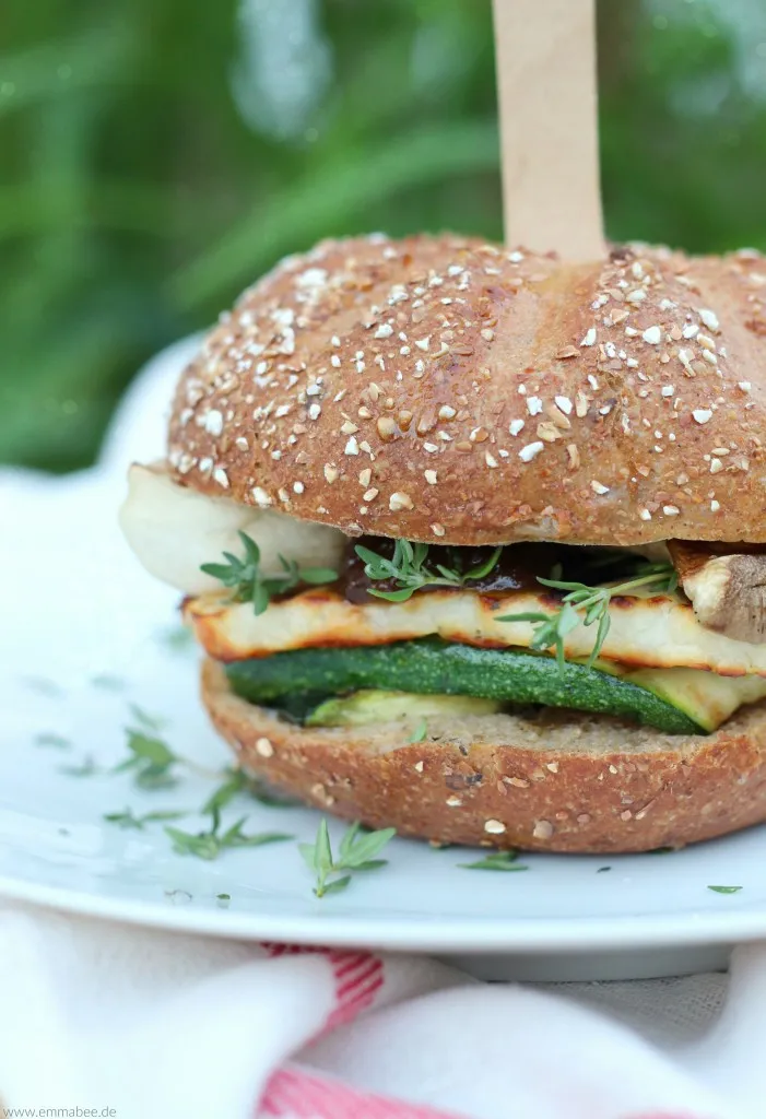 EmmaBee Rezept Vegetarischer Halloumi-Burger