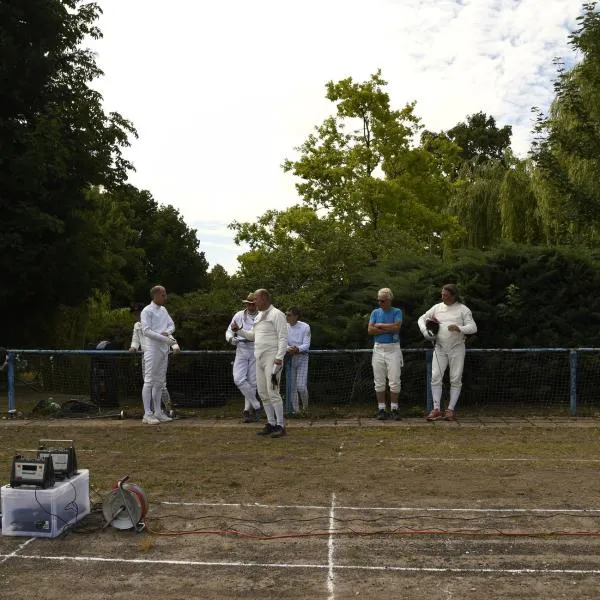 Emotionen pur: Fechter nach einem erfolgreichen Treffer