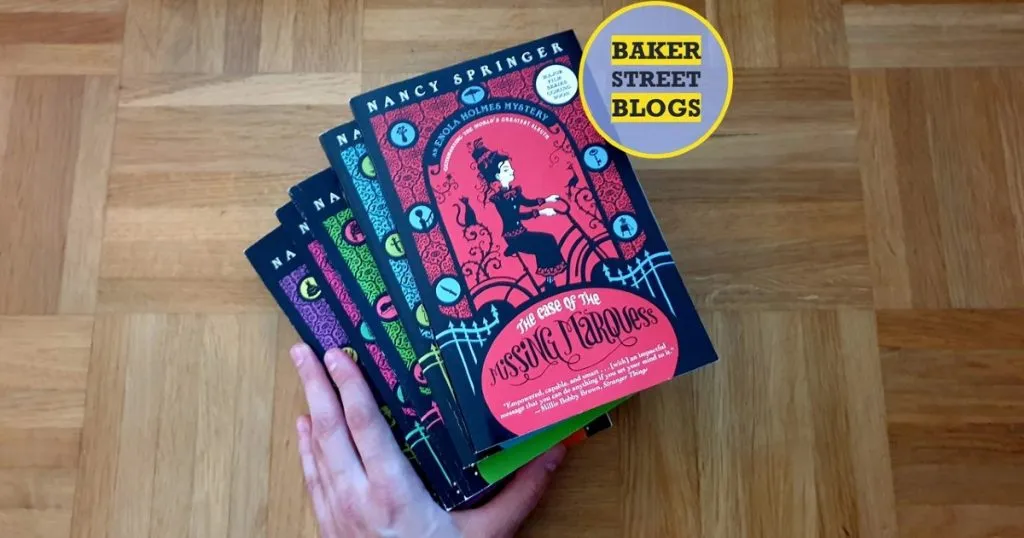 Enola Holmes (Millie Bobby Brown) als junge Detektivin, das zentrale Bild der Enola Holmes Bücher und Filmkritik