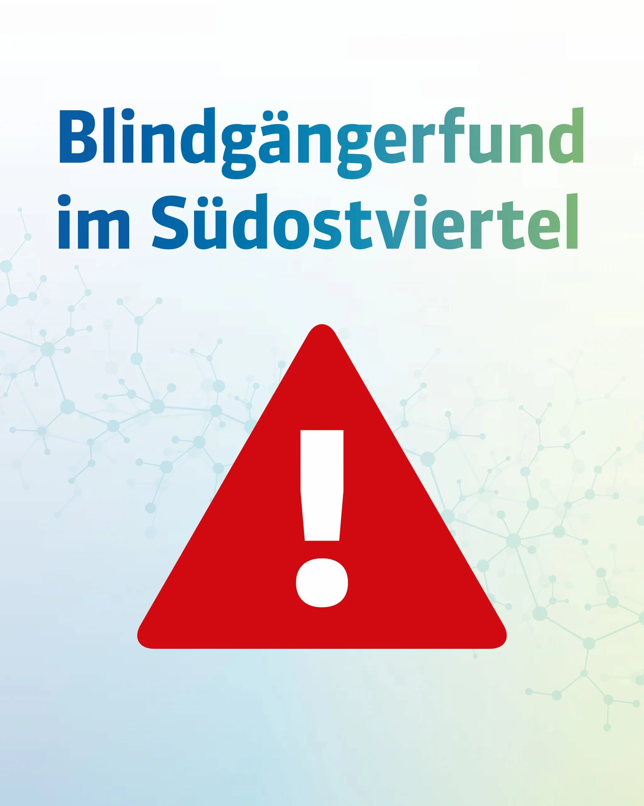 Entschärfung eines Blindgängers in Essen mit Sicherheitszone